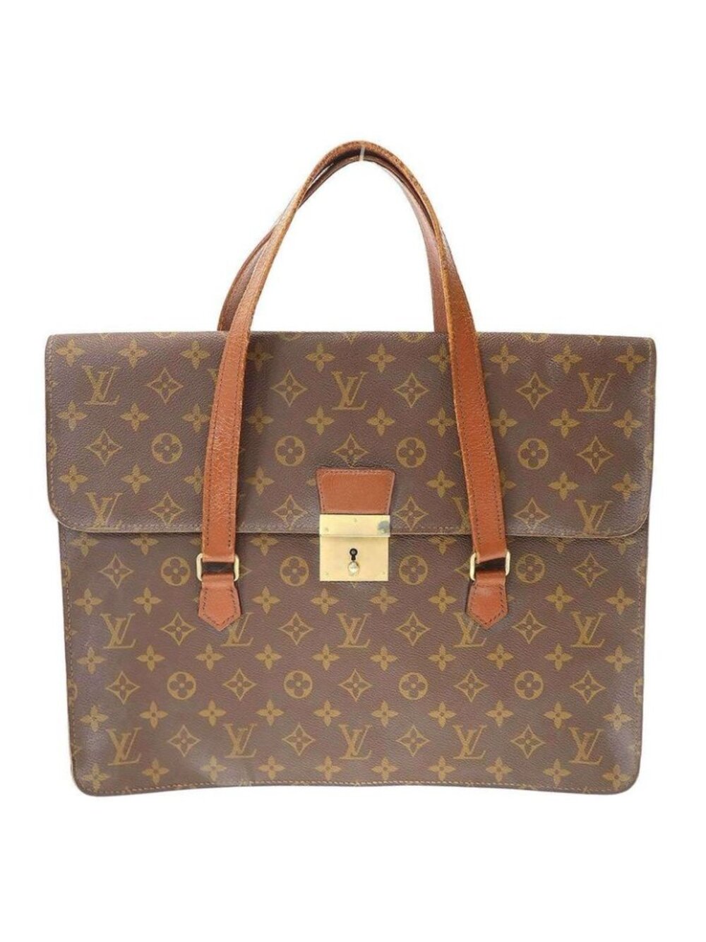 Louis Vuitton Vintage Monogram Briefcase Brown - Picture 1 of 9